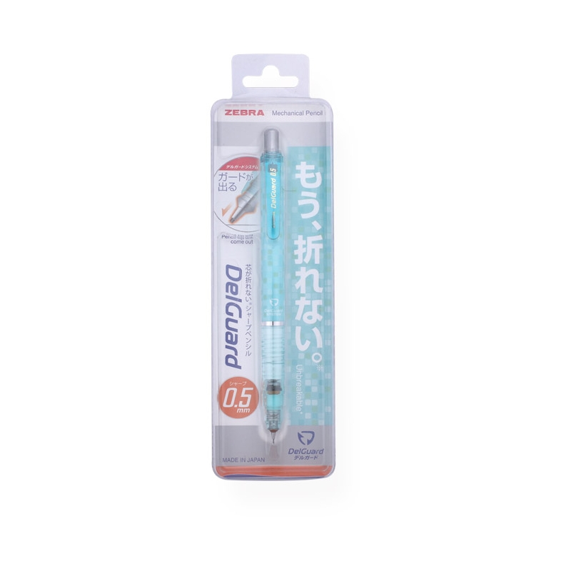 Olovka tehnička 0,5mm DelGuard Zebra 59395 svetlo plava blister
