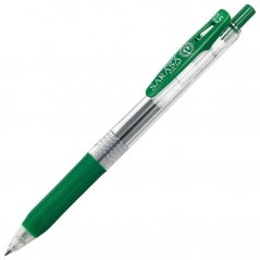 Roler gel 0,5mm sa gumenim gripom (uložak tamno zeleni) Sarasa Clip Zebra 35134 tamno zeleni