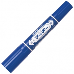 Marker permanentni 2-4mm obostrani kosi/okrugli vrh Hi-Mckie Zebra 50252 plavi
