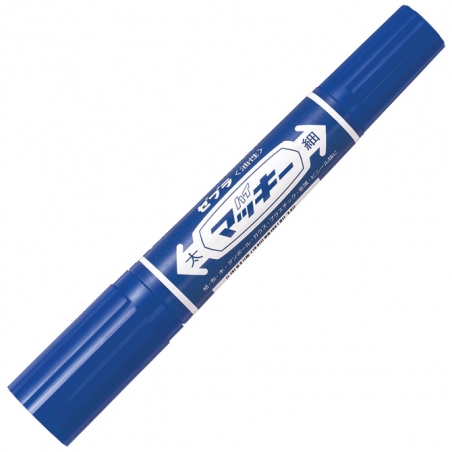 Marker permanentni 2-4mm obostrani kosi/okrugli vrh Hi-Mckie Zebra 50252 plavi