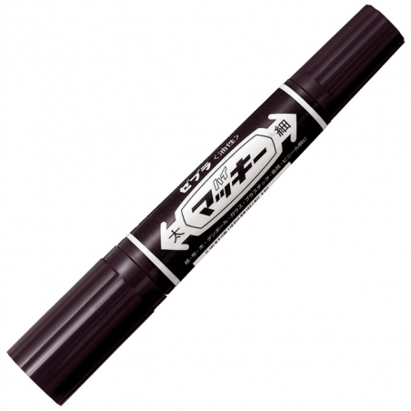 Marker permanentni 2-4mm obostrani kosi/okrugli vrh Hi-Mckie Zebra 50251 crni