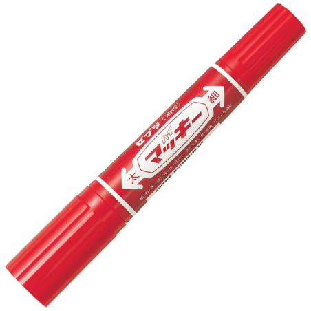 Marker permanentni 2-4mm obostrani kosi/okrugli vrh Hi-Mckie Zebra 50253 crveni