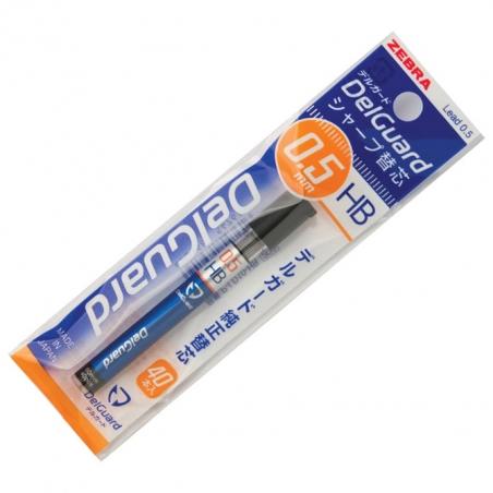 Mine 0,5mm HB 1tuba 60mm pk40 DelGuard Zebra 54761 blister