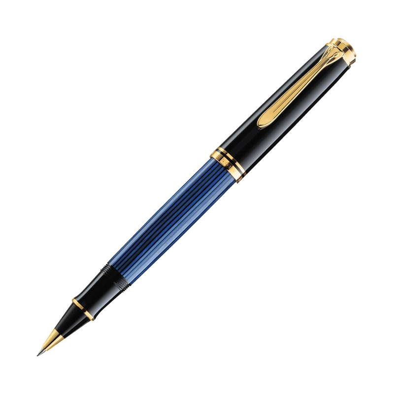 Roler Souveran R800+kožna bela futrola+poklon kutija G30 Pelikan 997668 crno-plavi