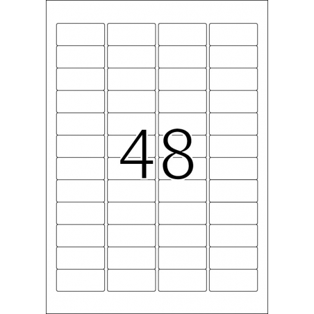 Etikete "Power",  45,7x21,2 A4 1/25 Herma