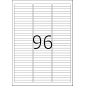 Etikete 63X8,5 A4/96 1/25 removable Herma