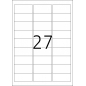 Sigurnosne etikete  63x29 A4/27 1/25 bela Herma