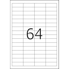 Etikete 48,3x16,9 A4/64 1/100 bela Herma