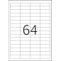 Etikete 48,3x16,9 A4/64 1/100 bela Herma