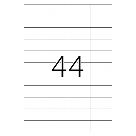 Etikete 48,3x25,4 A4/44 1/100 bela Herma