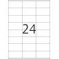 Etikete 70X36 A4/24 1/25 bela Herma