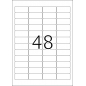 Etikete 45,7X21, zaobljene ivice A4/48 1/20 zelena Herma