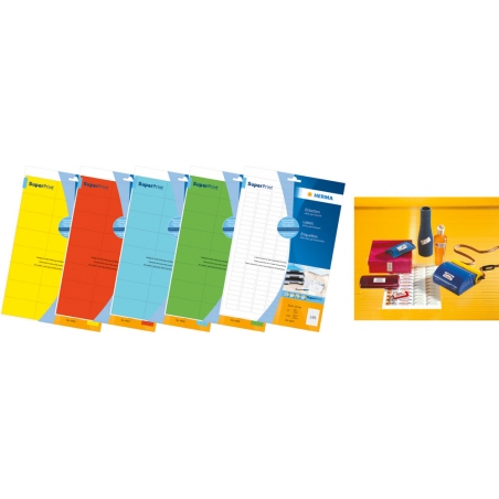 Etikete 70X37 A4/24 1/100 crvena Herma