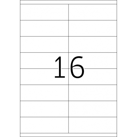 Etikete 105X35 A4/16 1/100 bela Herma