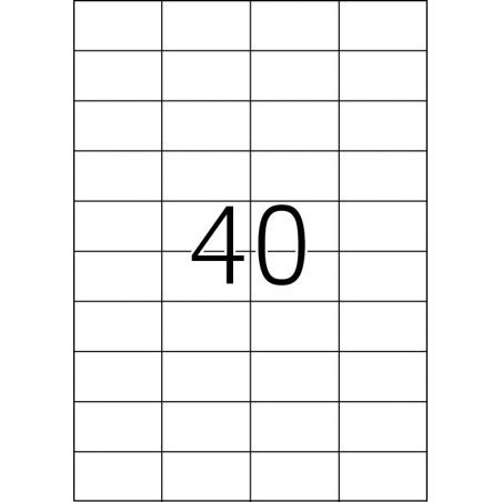 Etikete 52,5x29,7 A4/40 1/100 bela Herma