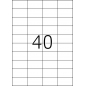 Etikete 52,5x29,7 A4/40 1/100 bela Herma