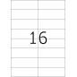Etikete 105X37 A4/16 1/100 bela Herma