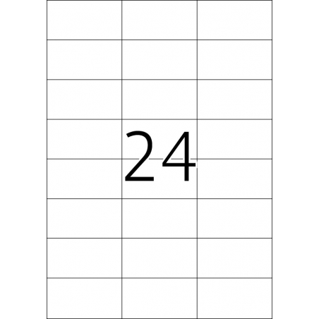 Etikete 70x37 A4/24 1/100 bela Herma