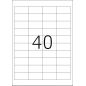 Etikete 48,5X25 A4/40 1/100 bela Herma
