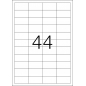 Etikete nepoderive 48,3x25,4 A4/44 1/25 bela Herma