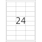 Etikete nepoderive 66X33,8 A4/24 1/25 bela Herma