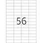 Etikete 52x21,2 A4/56 1/25 bela Herma