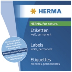 Etikete 105x42 A4/14 1/25 removable Herma