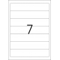 Etikete 192x38, za uski registrator A4/7 1/20 crve Herma