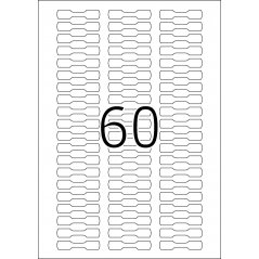 Etikete prsten 10x49 A4/60 1/1500 bela Herma