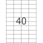 Etikete TOPSTICK 52,5X29,7 A4/40 1/100 Herma