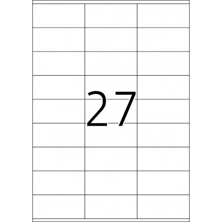 Etikete TOPSTICK 70X32 A4/27 1/100 Herma