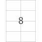 Etikete TOPSTICK 105X74 A4/8 1/100 Herma