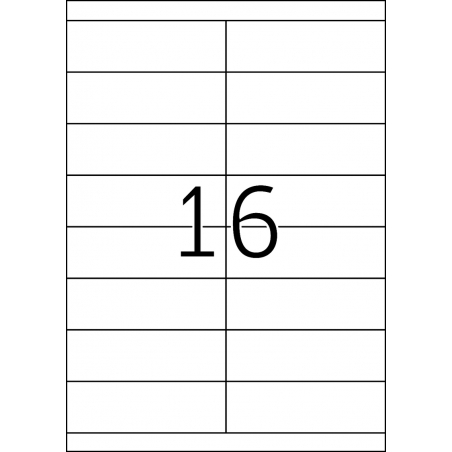 Etikete TOPSTICK 105X33,8 A4/16 1/100 Herma