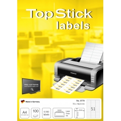 Etikete TOPSTICK 70X16,9 A4/51 1/100 Herma