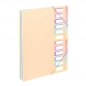 PVC Organiser sa 12 pregrada i gumicom Rainbow Pastel Viquel sortirano
