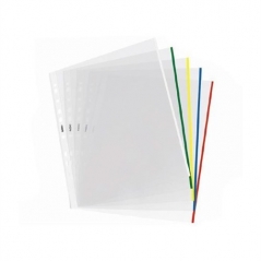 Folije "U" sa perf. A4 sa ivicom u boji, 1/25 Noki sortirano