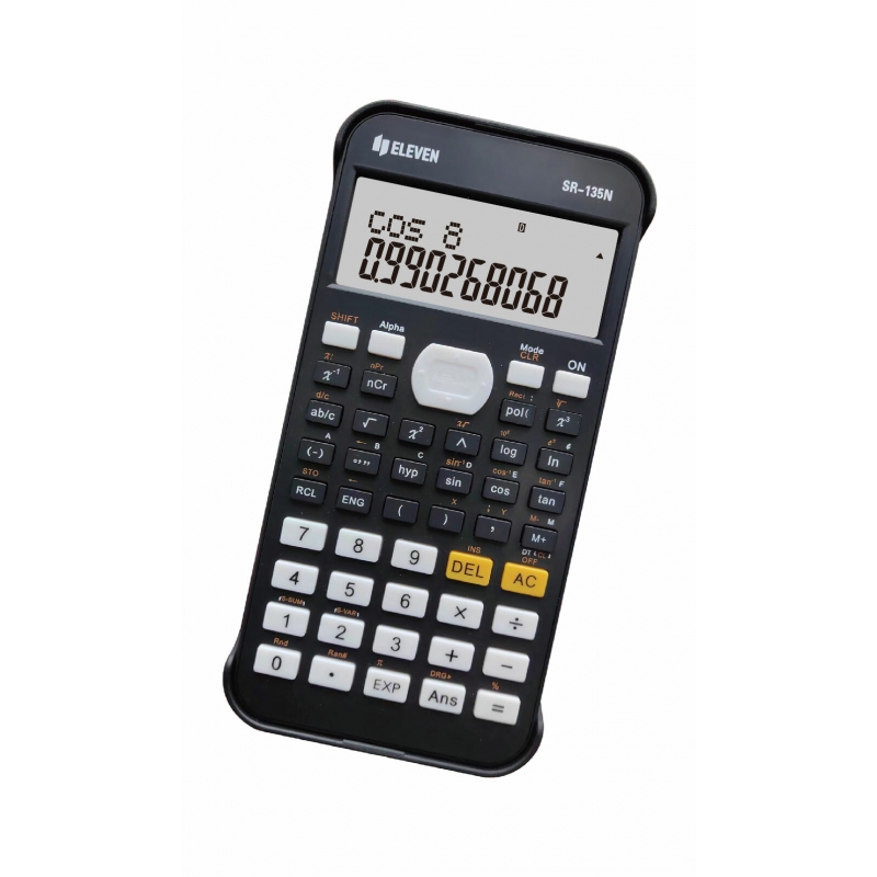 Tehnički kalkulator ELEVEN SR-135NE, 10+2 cifare, 240 funkcija Eleven crna