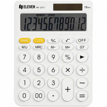 Stoni kalkulator u boji Eleven RK-2311, 12 cifara Eleven bela