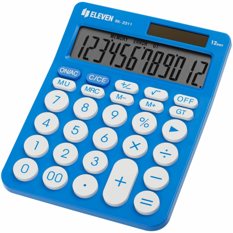 Stoni kalkulator u boji Eleven RK-2311, 12 cifara Eleven plava