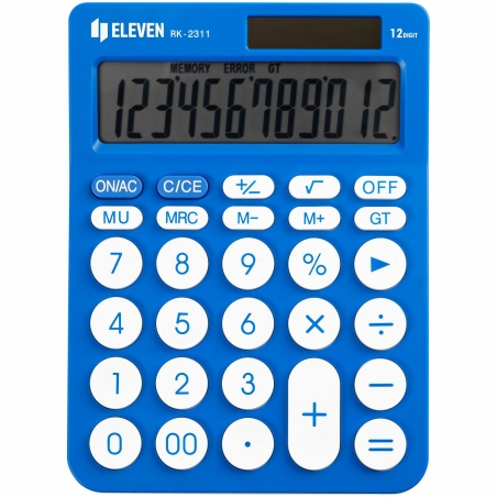 Stoni kalkulator u boji Eleven RK-2311, 12 cifara Eleven plava