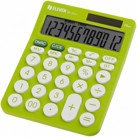 Stoni kalkulator u boji Eleven RK-2311, 12 cifara Eleven zelena