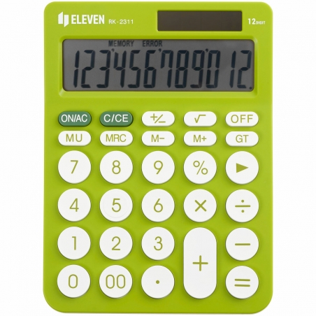 Stoni kalkulator u boji Eleven RK-2311, 12 cifara Eleven zelena