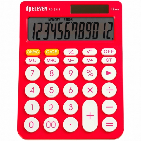 Stoni kalkulator u boji Eleven RK-2311, 12 cifara Eleven roze