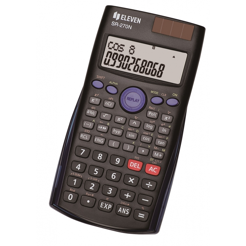 Tehnički kalkulator ELEVEN SR-270NE, 10+2 cifare, 240 funkcija Eleven crna