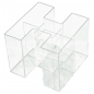 Stoni set BRAVO H standard, 5 odeljaka, uklopivi Han transparent