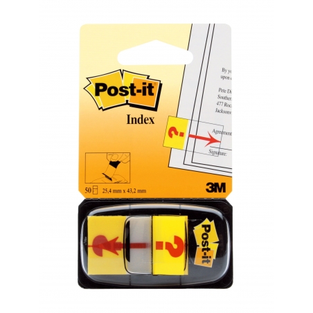 Post-it index "Question Mark", 50 listića, 25,4x43,2mm 680-32R 3M