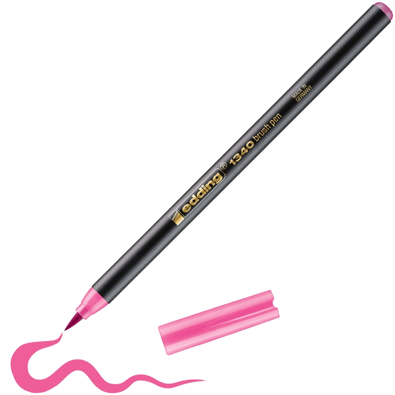 Brush flomasteri E-1340, 1-3 mm Edding roze