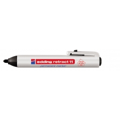 Permanent marker E-11 Retract 1,5-3mm Edding crna