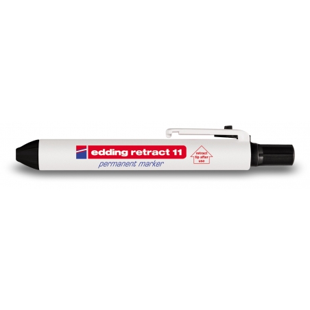 Permanent marker E-11 Retract 1,5-3mm Edding crna