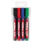 Marker permanent 330 1-5mm, kosi vrh, set 1/4 Edding sortirano